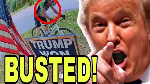 DEMOCRAT CYCLIST WHO BURNED TRUMP SIGN HAS BEEN IDENTIFIED