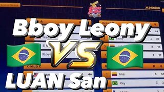 Bboy Leony (Brazil) vs Bboy LUAN San (Brazil) WDSF PAN AM CHAMPIONSHIP / BBoy Round robin Chile 2023