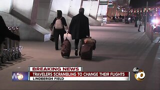 Travelers scrambling to change their flights