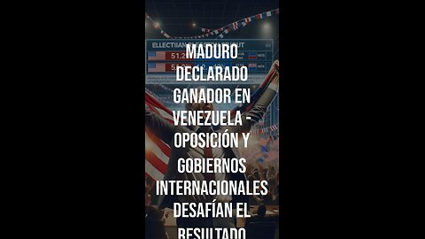Maduro Declarado Ganador en Venezuela: Oposición y Gobiernos Internacionales Desafían el Resultado