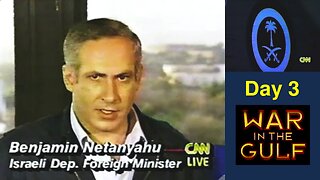 Iraq War Day 3 - News Hour - Live 👉 Netanyahu - Jan18-91 (12:00AM EST)