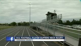 Local high school football player airlifted to hospital with neck injury