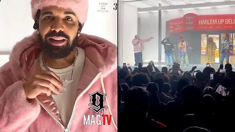 Drake Brings Out Dipset At His Apollo Concert & Rocks Cam'ron's Pink Fur! 👚