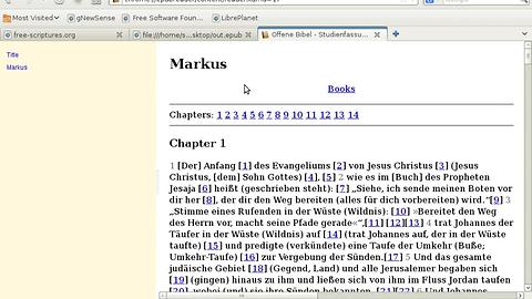 Free Scriptures: Convert OSIS files to EPUB
