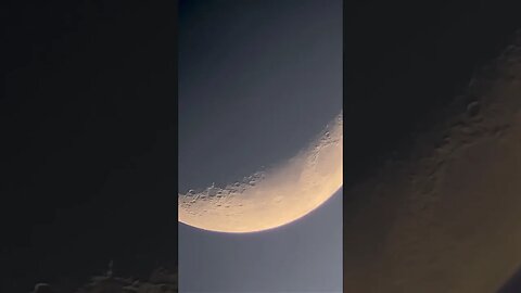 Our Moon From Indiana!!!!! Recorded With Telescope And IPhone 3/25/2023