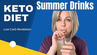 Keto Summer Drinks / Sugar Free / Diabetic Friendly Recipes / Freezimer Nugget Ice Maker
