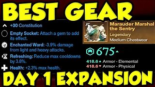 NEW WORLD EXPANSION BEST GEAR GUIDE FOR DAY 1!