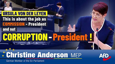 MEP Christine Anderson thrashes Ursula von der Leyen before EU Parliament