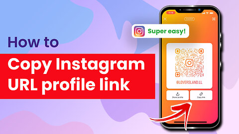 How to copy my Instagram URL profile link