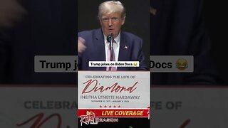 Trump jokes on Biden docs