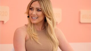 Hilary Duff Wears Holographic Eye With Face Mask