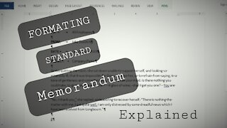 How to format a standard memo
