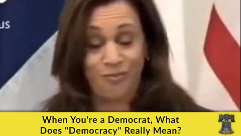 When You're a Democrat, What Does "Democracy" Really Mean?