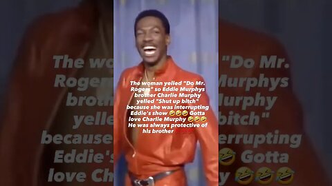 CHARLIE MURPHY TELLS B@£$H TO SHUTUP LIVE - EDDIE MURPHY RAW