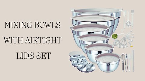 Mixing Bowls with Airtight Lids Set