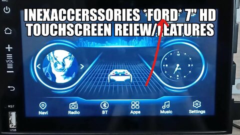Incredible 7" touchscreen HD *Ford* stereo replacement (INEXACCESSORIES)/ Review/Features