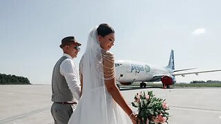 Aeroporto Internacional de Kazan realizou um casamento