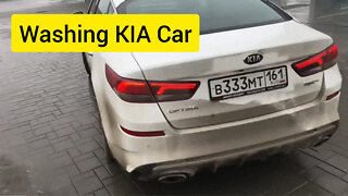 Washing Dirty KIA Car