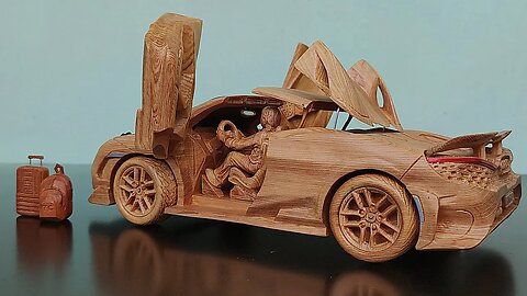 Amazing Wood Carving Car - McLaren 765LT Spider - Convertible Supercar