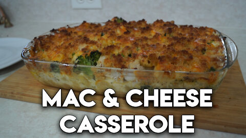 The BEST Chicken Mac And Cheese Casserole Made At Home