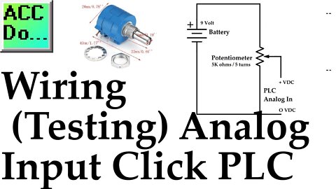 Wiring Testing Analog PLC Input Click