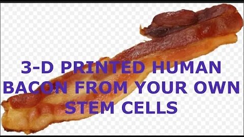 3-D Print a Clone of Yourself & Bacon from Your Stem Cells, Yummy!