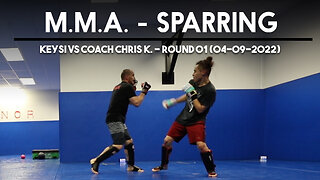 MMA Sparring [Keysi vs Coach Chris K.] Round 01 | Circadian MMA (04-09-2022)