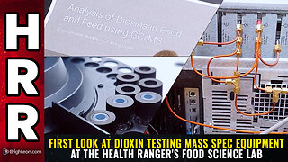 First look at DIOXIN testing mass spec equipment at the Health Ranger's food science lab