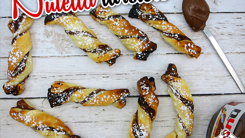 Leckere Nutella-Twisters