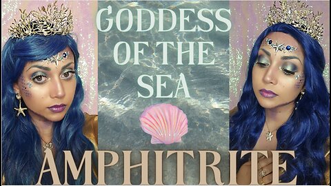 Amphitrite Goddess of the Sea Mermaid Halloween Makeup Tutorial!