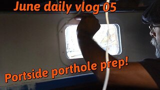 S02E22 Portside portholes prep #boat #boatrenovation #diy #restoration