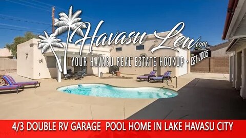 Lake Havasu 4 Bedroom Pool Home With Casita and RV Garage 2633 Glengarry Dr MLS 1023500