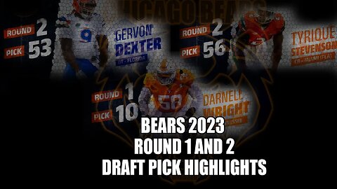 Bears Round 1 and 2 Draft Pick Highlights 🔥🔥 W/ Music