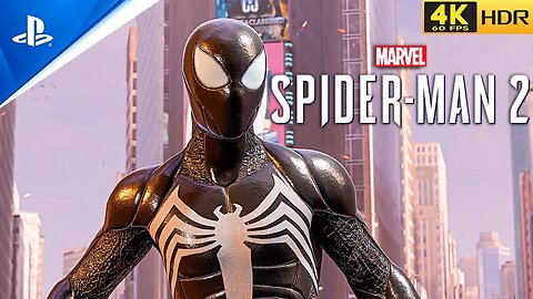 Spider-Man 2 Black Symbiote Suit (PC) 4K 60FPS HDR + Ray Tracing Mod Gameplay
