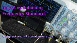 tinySA vs Rubidium 10MHz Frequency Standard (#011)