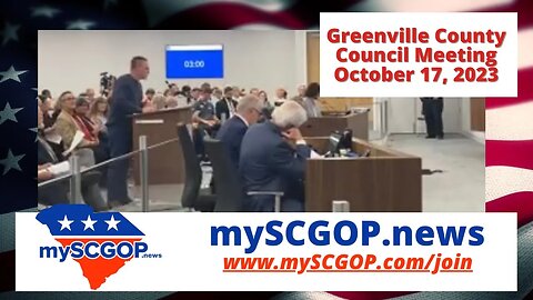 mySCGOP.com - Greenville County Council Oct 17, 2023