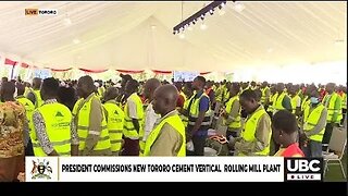 LIVE: MUSEVENI COMMISSIONS NEW TORORO CEMENT VERTICAL ROLLING MILL PLANT || SEPTEMBER 21, 2023
