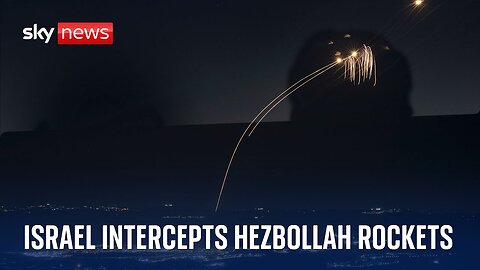 Israel intercepts barrage of rockets fired by Hezbollah