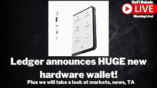 Ledger Announces NEW Hardware Wallet Designed By Apples Ex-Designer | Ledger Stax | Crypto News & TA