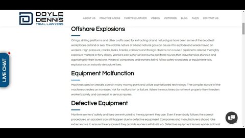Offshore Accidents Lawyers Offshore Maritime law firms Lawyer Maritime Law Firm Offshore