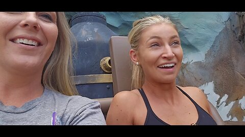 She has NO IDEA: Riding Expedition Everest roller coaster for First Time at Disney's Animal Kingdom