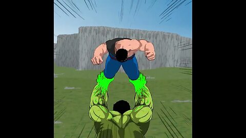 Hulk Arrebentando o Superman #superman #hulk #marvel #dccomics #warnerbros #fanmade #animação #luta