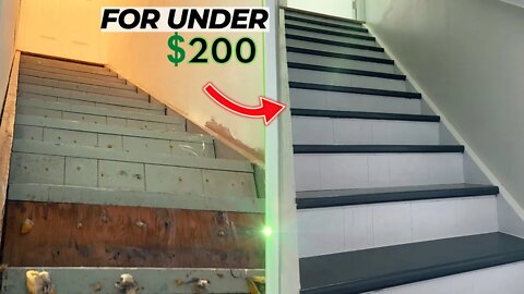 DIY Stair Remodel on a Budget (Step-by-Step)