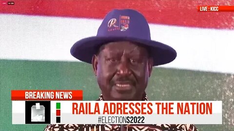 RIGGED OUT ? RAILA SPEAKS AFTER RUTO BEING DECLARED THE 5TH PRESIDENT ELECT