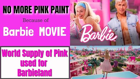 Barbie Movie causes Pink Paint Shortage #Barbie #barbiemovie #Barbiedoll