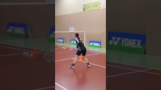 Smash Defense Drill for Badminton - Coach Kowi Chandra #shorts