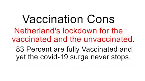 MANDATES FOR THE VACCINATED?