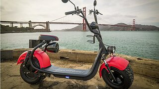 Electric Fat Tire EScooter & Crazy Cool Alternative To Golf Carts PHAT Scooters SEMA Show 2021