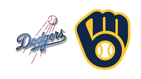 Dodgers @ Brewers. Game 1 of 4 Game Series. MLB the Show 24.