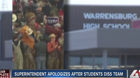 Superintendent apologizes after students diss team